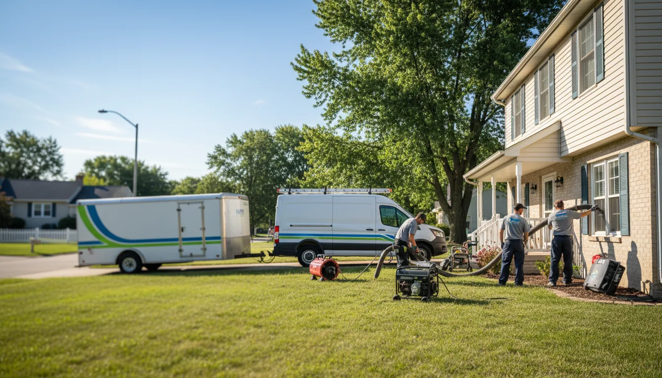 Flooded Basement Restoration And Cleanup With Repair in Bicknell, IN near me